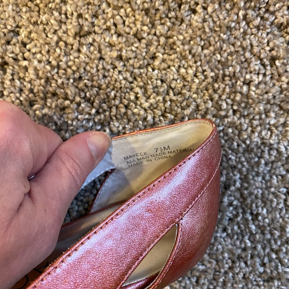 EC Rampage sz 7.5 glossy pink open-toe heel - Picture 7 of 7